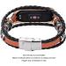 Watch Wrist Strap Stylish Artificial Leather Metal Buckle Easy to Install Adjustable Retro Replacement Watch Strap for Smart Watch (Brown and Gold) - Buy Online on GoSupps.com