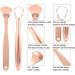 Ververt Touch Tongue Scraper Set - Stainless Steel Tongue Cleaner 2 Pieces Rose Gold Bacteria & Bad Breath Removal - Buy Online on GoSupps.com