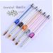 minkissy False Tip Builder Brush Nail Brush Pen Flat Brush Pen Gel Nail Brush Dual Brush Pens Purple Manicure medium Purple - Buy Online on GoSupps.com