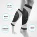 Buy Footless Compression Socks & Calf Sleeves for Running Cycling & Fitness - L/XL Black | Relief for Shin Splints & Varicose Veins - Buy Online on GoSupps.com
