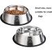 SUOXU Stainless Steel Dog Bowls Dog Feeding Bowls Dog Plate Bowls With Non-slip Rubber Bases Small Pet Feeder Bowls And Water Bowls .Pack of 2 S-350ml - Buy Online on GoSupps.com