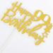 Tenhaisi Gilttery Gold Happy 99th Birthday Cake Topper Cheers to 99 Years Birthday Anniversary Party Decoration Birthday Party Decoration - Buy Online on GoSupps.com