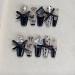 Temperament manicure black French bow nail patch handmade fake nails wearing nail products.(S)