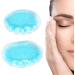  OVAQUIXI Comfortable cooling gel cushion to reduce eye fatigue puffiness and dark circles for men and women round blue ice gel eye pillow for travel and home use - Buy Online on GoSupps.com