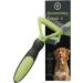 BeautyHunt Dematting Brush Comb - Pet Grooming Undercoat Rake for Dog and Cat - Deshedding Tool for Knots and Tangled Hair - Buy Online on GoSupps.com