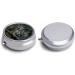 Round Pill Box with Wild Owl Print | 3 Compartment Decorative Metal Pill Organizer | Portable Pocket Medicine Case - Buy Online on GoSupps.com