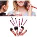 Mini Makeup Brush Set with Soft Fiber Bristles Portable Travel Kit for Convenient Makeup Tools - Buy Online on GoSupps.com