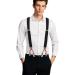 Men's Adjustable Y-Back Braces with 6 Metal Clips - Heavy Duty Elastic Pants Braces - Dresime H se B rs - Buy Online on GoSupps.com