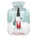 Cute Scandinavian hot water bottle with soft fleece cover 2 litre hot water bag for hot and cold compresses