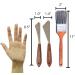 Painting Knife Set of 2 with Blender Background Brush - Palette Knives & Natural Bristle Paint Brush for Art - Straight Edge Flexible Tools (Unit 2 Brush & Pair Knives) - Buy Online on GoSupps.com