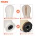 YEBO 21 Inch Polyurethane Canvas Block Head Wig Display with Stand - White - Buy Online on GoSupps.com