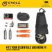 Cycle Factor Waterproof Bike Saddlebag for Mountain, Beach & Road Bikes - Reflective Lining, Mesh Interior, Velcro Straps - High Shear Resistance - Buy Online on GoSupps.com
