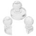 MAGICLULU Outil de Pressage Cosm tique 3 Pcs pour Fard Paupi res et Blush Moule Rond 1/4 1/2 et 30 Mm en Cristal Applicateur Press Polyvalent pour Maquillage des Yeux et Joues