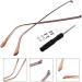 Ultechnovo Sunglasses Repair Set - 2 Pairs Metal Replacement Arms for Glasses & Sunglasses | DIY Glasses Brackets | Durable Coffee Style - Buy Online on GoSupps.com