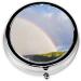 Niagara Falls Round Pill Box - 3 Compartment Mini Travel Organizer for Vitamins & Medications | Portable Decorative Purse Holder - Buy Online on GoSupps.com