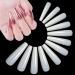 TOPHOWER Extra Long Coffin Nail Tips - 240 Pcs XXL Ballerina Nails for Salons and DIY Nail Art - Natural Coffin Shaped Acrylic False Nails with Box - Buy Online on GoSupps.com