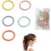 100Pcs Candy Color Elastic Hair Bands for Women Girls Kids - Seamless Ponytail Holders Hair Accessories - Buy Online on GoSupps.com