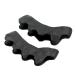 Elfstone 1 Pairs(Black)Silicone Toe Spacers for Correct Toe Alignment Bunion and Hammertoe Straighteners