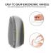 HieerBus Silicone Face Scrubber - Manual Exfoliating Brush for Sensitive Skin - Blackhead Removing, Pore Cleansing and Massaging Tool - Grey+White - Buy Online on GoSupps.com