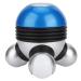 Mini massage neck massage device vibration massager at home hand body massage device with LED light for head neck legs Portable back massager for relaxing the muscles (blue)