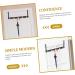 LABRIMP Cloth Hooks Door Hook Towel Hangers Backpack Hook Door Towel Hook Cloth Iron Door Back Hanger Home Page Wall 50X8cm Black - Buy Online on GoSupps.com