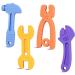 (New) Baby Teething Toys Silicone Baby Teether for 3 Months+ Freezer BPA-Free Molar Teether Chew Toys Soothe Babies Teething Relief Sore Gums - 4 Pack