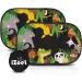iZoeL Car Sun Shade 2PCS Static Cling Window Sunshades with Animal Lion Design - UV Protection for Kids, 8 Suction Cups, Storage Bag - Green Forest Theme - Buy Online on GoSupps.com