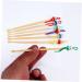 FRCOLOR 12pcs Cartoon Ear Wooden Handles for Ear Wax Removal Safe and Non-Toxic Random Color - Buy Online on GoSupps.com