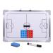 tonchean Football Coaching Board, Double-Sided Soccer Coaches Clipboard, Aluminum Tactical Magnetic Board Kit with Magnets Erase and Marker Pen