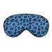 Blue Leopard Animal Print Sleep Mask for Women Adjustable Sleeping Eye Shades Cover with Elastic Strap