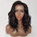 18 Inch Wig Women Natural Brazilian 100% Human Hair Remy Wavy Lace Front Frontal Wig Natural Human Hair Density: 180%