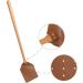 Fly Swatter for Home Perforated Leather Fly Swatter with Wooden Handle with Storage Hook Brown Heavy Duty Leather Fly Swatter Portable Fly Swatter for Indoor Outdoor Living Room - Buy Online on GoSupps.com