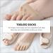 4 Pairs Women's Split Toe Socks - High Heels No Show Cushion Metatarsal Foot Pads - Anti-Slip Cotton Toe Socks - Buy Online on GoSupps.com