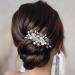 Handcess Bridal Pearls Hair Comb Splitter Rhinestone Star Hair Pieces Crystal Bridal Side Combs Wedding Hair Accessories for Women and Girls - Buy Online on GoSupps.com