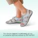 Orthofeet Women's Arch Support Sandals - Heel and Foot Pain Relief | Arch Booster Cushioning | Ergonomic Sole - Maui 7.5 Wide Grey - Buy Online on GoSupps.com