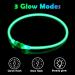 Auauy LED Light Neck Band for Dogs & Cats - USB Charging Waterproof Adjustable Safety Collar with 3 Modes (Green) - Buy Online on GoSupps.com
