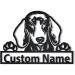 Custom Soulsis Personalized Dachshund Wooden Shield Art | Unique Father's Day Pet Gift | Funny Animal Decor - Buy Online on GoSupps.com