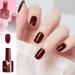 Red Gel Nail Polish Set Burgundy Dark Red Nail Varnish Sets Rose Red Autumn UV/LED Nail Lamp Soak off Nail Art Manicure Gel Nail Polish Kit for Christmas Salon DIY at Home - Buy Online on GoSupps.com