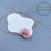 South Kieling Floral Choker Necklace | Elegant Flower Shape Collarbone Chain | Light White Fabric Jewelry - Buy Online on GoSupps.com