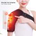 Heated Shoulder Brace | 3 Speed Adjustable Massage Heating Pad | Hot & Cold Therapy for Pain Relief - Buy Online on GoSupps.com
