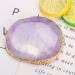 Natural Resin Stone Nail Palettes with Gold Edge - Purple DIY Nail Art & Makeup Tool - Buy Online on GoSupps.com