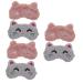 FOMIYES 6 Pcs Sleep Mask Planes for Kids Cartoon Shading Blindfolds Stuffed Bunny Lovely Eye Patches Kid Sleep Face Coverings for Men Eyeshades for Sleeping Cartoon Cat Man Animal Plush