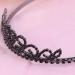 Elegant Minkissy Black Crystal Bride Wedding Crown Tiara | Retro Queen Pageant Headdress for Weddings & Halloween Parties - Buy Online on GoSupps.com