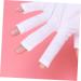 SOESFOUFU 1 Pair Manicure Glove Chinese Wooden Pillow Cotton Glove Anti Uv Glove Half-Finger Gloves Nail Silicone Ear Display Uv Shield Glove Sun Protection White - Buy Online on GoSupps.com