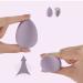4Pcs Makeup Sponges Set with Egg Case - Flawless Blend for Foundation, Cream, Liquid, Powder - Purple - Buy Online on GoSupps.com