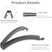 3 Pcs Banana Hair Clip Set for Women - Wave Hair Accessory in Black, Brown, Cream Amber - Buy Online on GoSupps.com