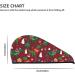 Dinosaur Christmas Microfiber Hair Towel | Soft & Super Absorbent Coral Velvet Wrap for Women | Quick Dry Cap for Long Curly & Thick Hair - Buy Online on GoSupps.com