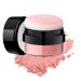 Oil Control Air Cushion Blush Natural Matte Cheek Blush Highly Pigmented Long Lasting Single Color Powder Blush for Cheeks with Soft Mushroom Puff