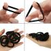 20-Piece Large Cotton Hair Bands for Thick Hair - No Metal Elastic Ties for Women & Girls, Black - Buy Online on GoSupps.com