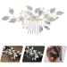 ifundom bridal hair accessories Flower Hair Comb hairbrush for women Floral Hair Clips Bridal Comb Barrette proms hair comb Handmade Bridal Hair Comb diamond Zinc alloy leaf banquet - Buy Online on GoSupps.com
